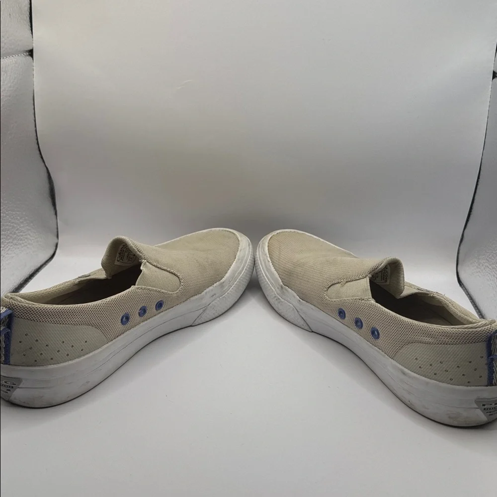 Columbia PFG Distant Water Slip-On Shoes Beige Mesh Boat Shoes Women’s Size 7.5